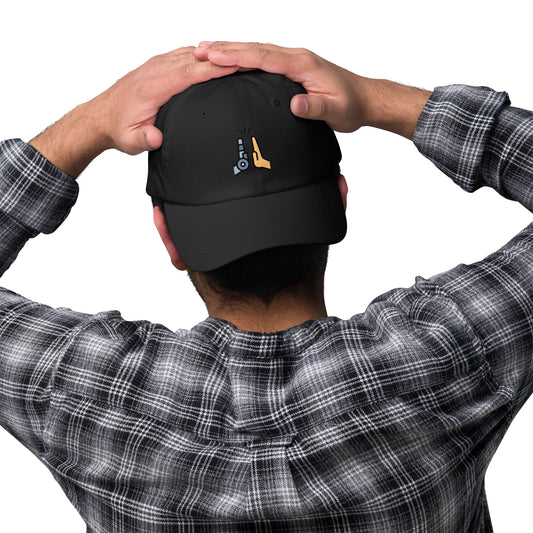 Collab - Man Meets Machine - Cap - Baseball Cap - Black - Front