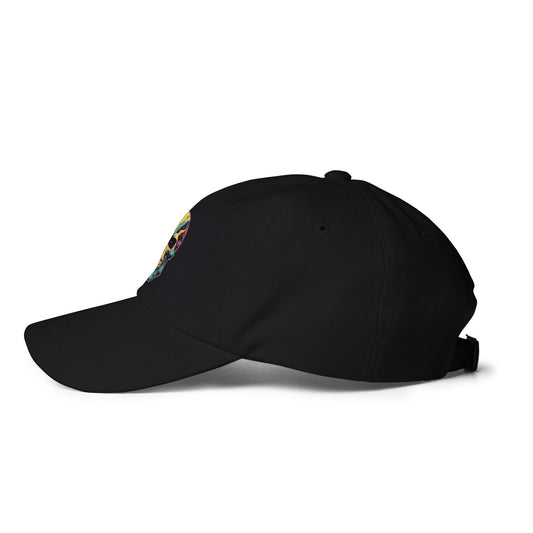 Sci-Fi Skull - Electrifying Skull Design - Cap - Baseball Cap - Black - Left side