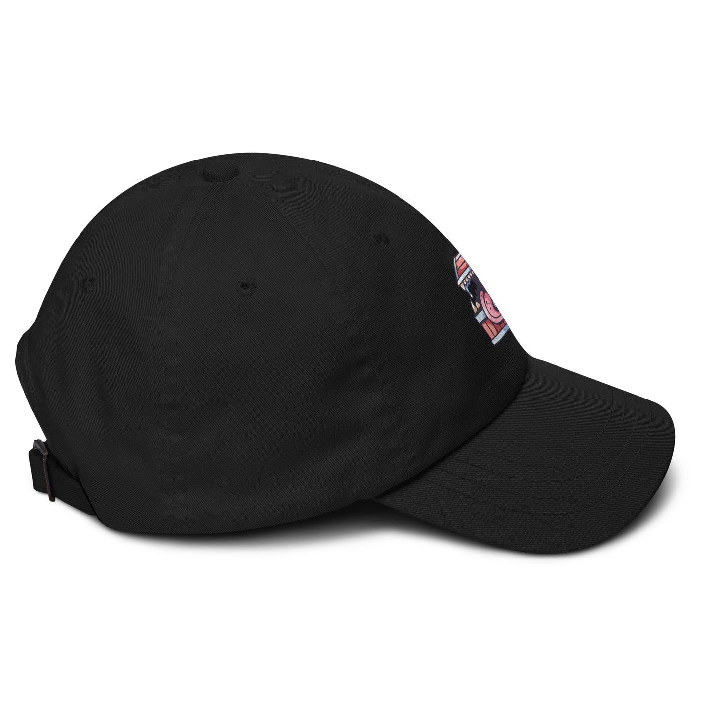 Treasure chest - Monster Chest Design - Cap - Baseball Cap - Black - Right side