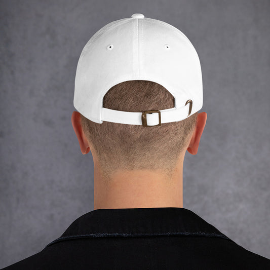 Tranzforma 3 - Minimalist Mech Icon - Cap - Baseball Cap - White - Back