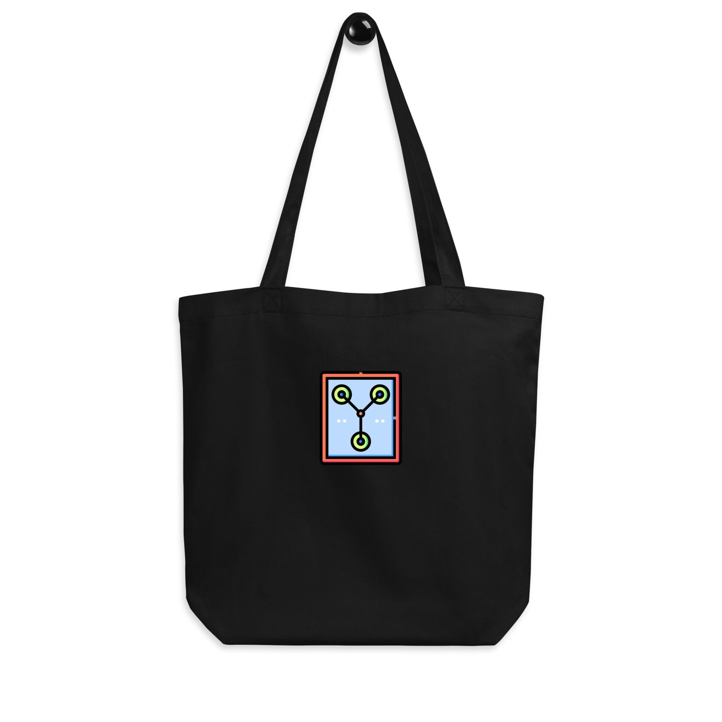 Flux - Sci-fi Tribute - Eco Tote Bag - Everyday Bag/Shopping Bag - Black - Front