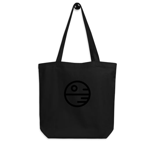 D Star - "Galactic Station" - Eco Tote Bag - Everyday Bag/Shopping Bag - Black - Front