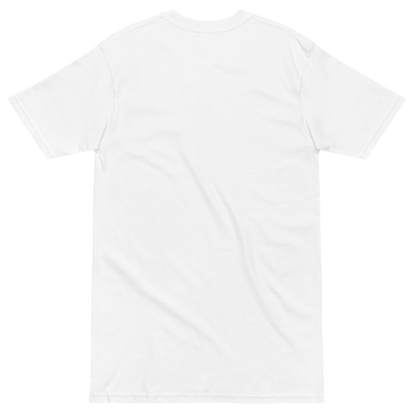 Up Front - Bold Humour - Short-Sleeve - Premium Heavyweight - Unisex T-Shirt - Graphic Tee - White - Back