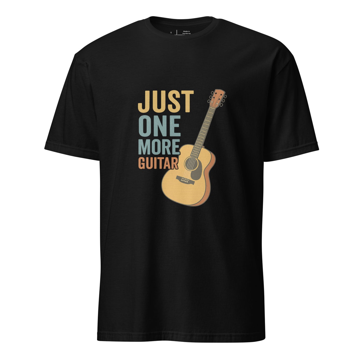 One More - Guitarist - Short-Sleeve Unisex T-Shirt - Graphic Tee - Black - Front
