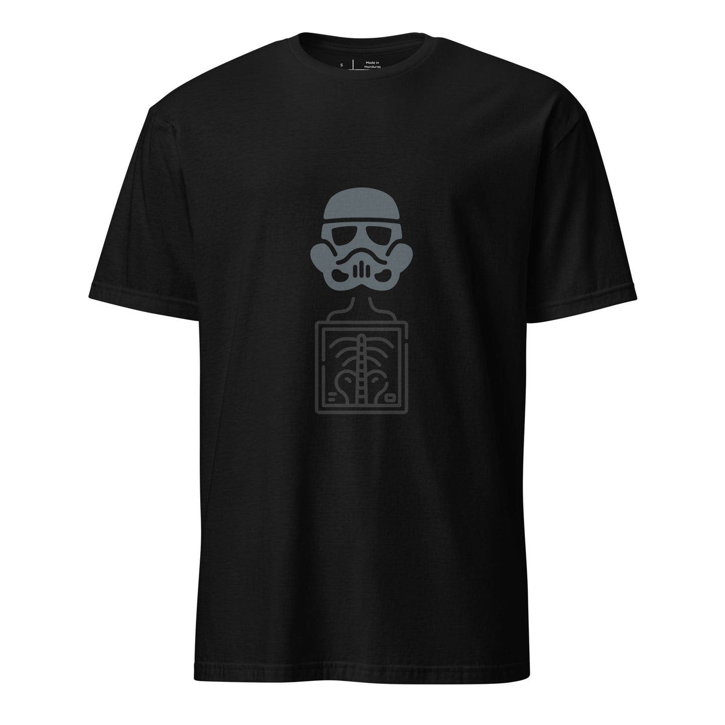Trooper X - Behind The Armor - Short-Sleeve Unisex T-Shirt - Graphic Tee - Black - Front