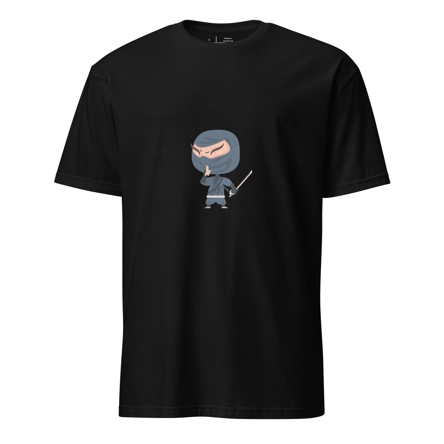 Ninja - Cartoon Ninja - Short-Sleeve Unisex T-Shirt - Graphic Tee - Black - Front