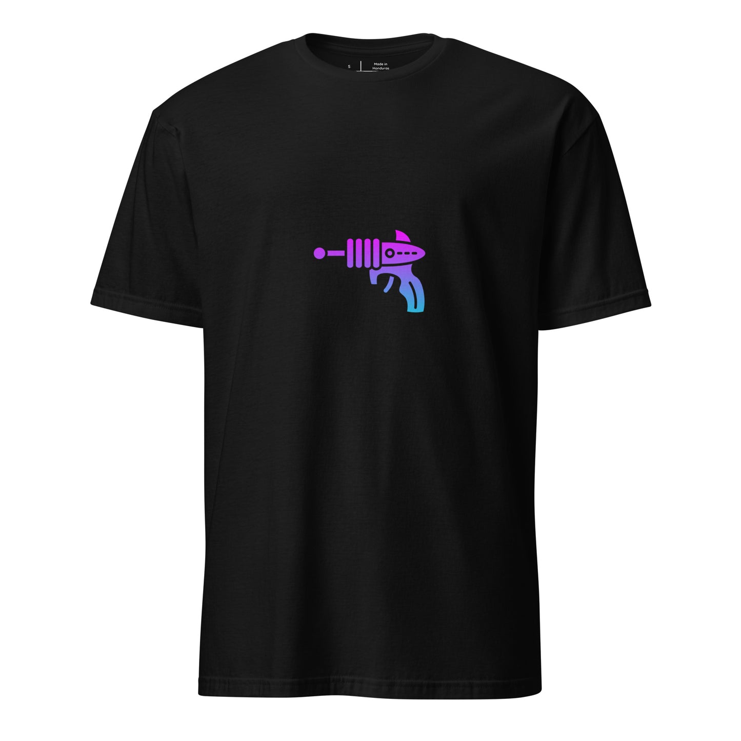 Ray Gun - Retro Sci-Fi Style - Short-Sleeve - Unisex T-Shirt - Graphic Tee - Black - Front