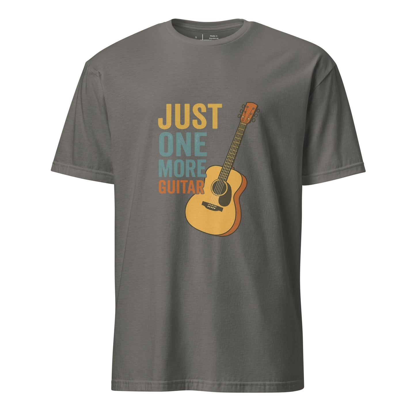 One More - Guitarist - Short-Sleeve Unisex T-Shirt - Graphic Tee - Charcoal - Front