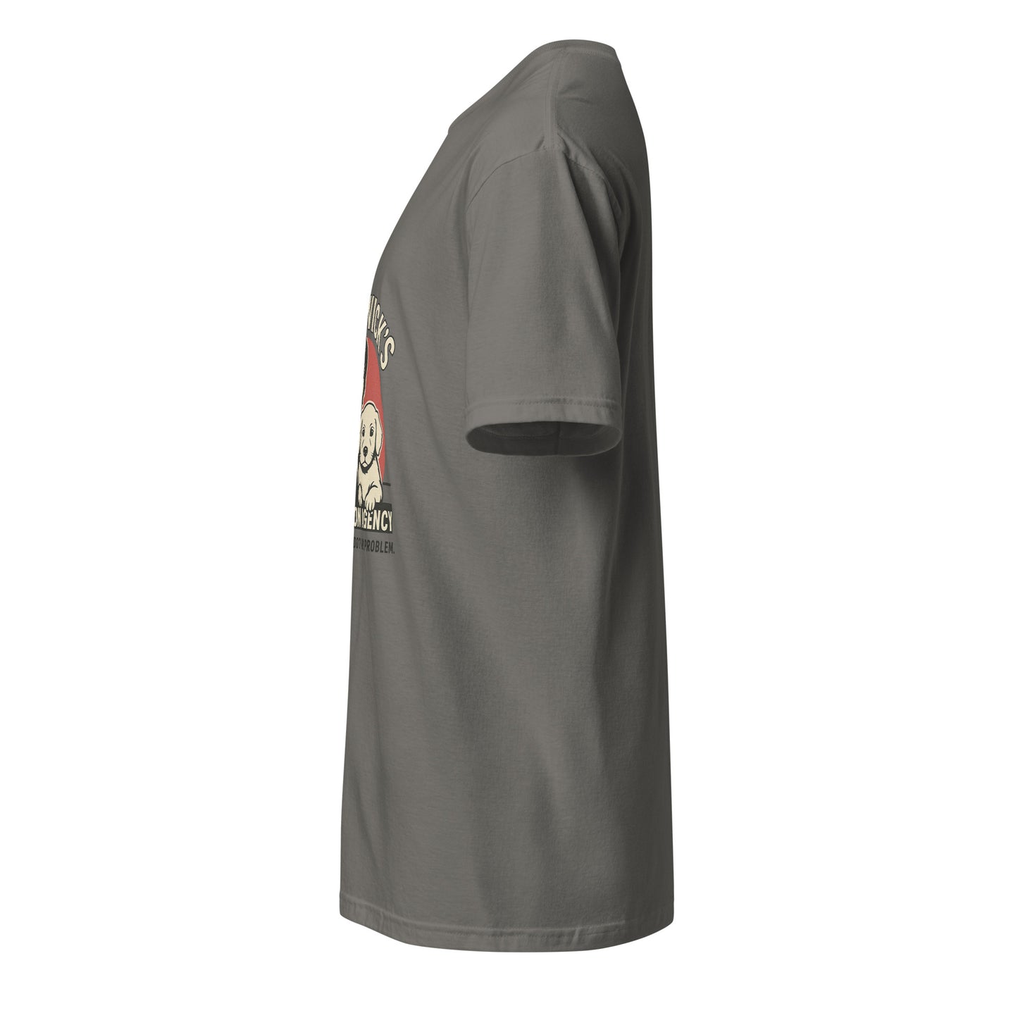 John Wick – Puppy Protection Agency - Film Fan - Short-Sleeve Unisex T-Shirt - Graphic Tee - Charcoal - Left side