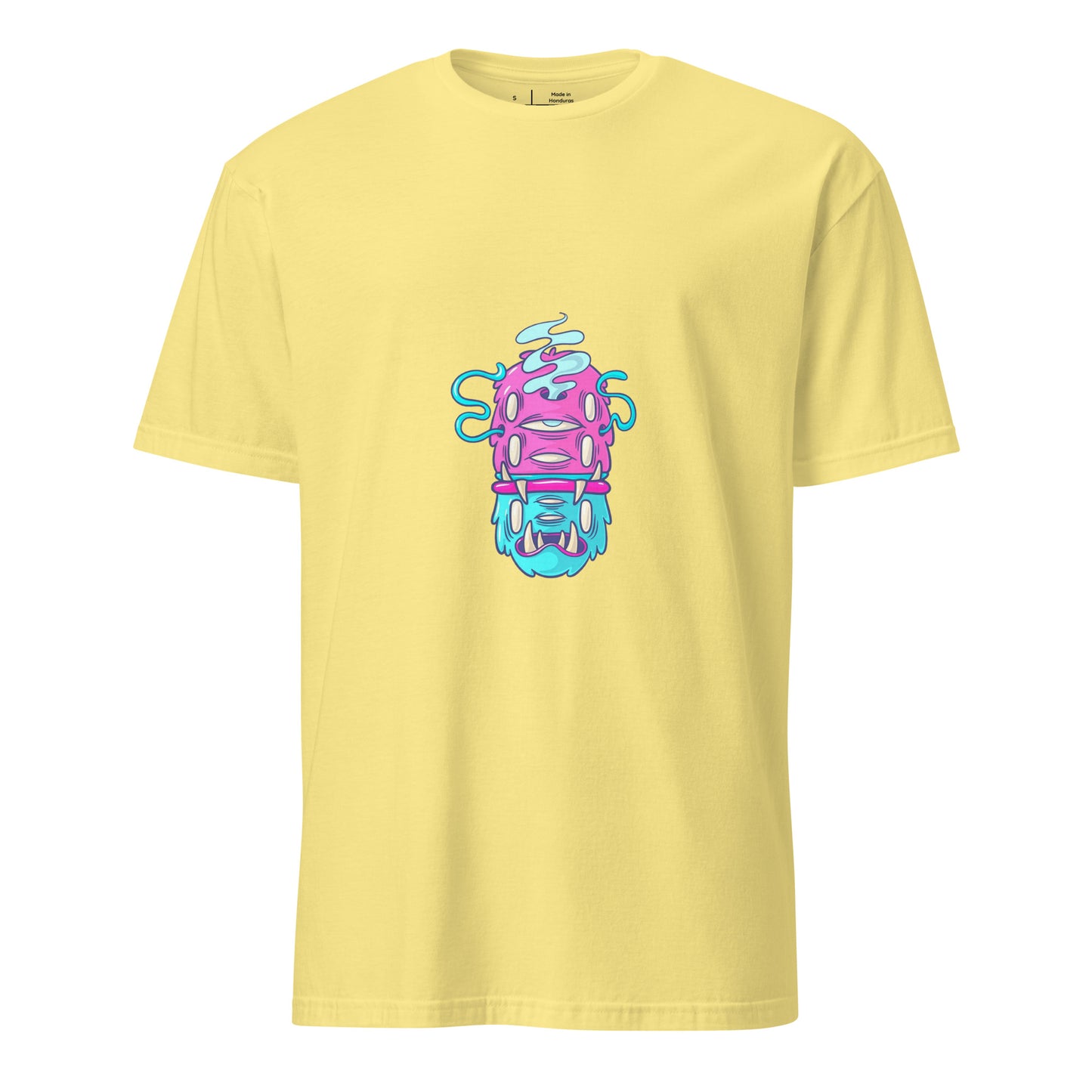 Monsta 6 - Monsta Collection - Short-Sleeve Unisex T-Shirt - Graphic Tee - Cornsilk - Front