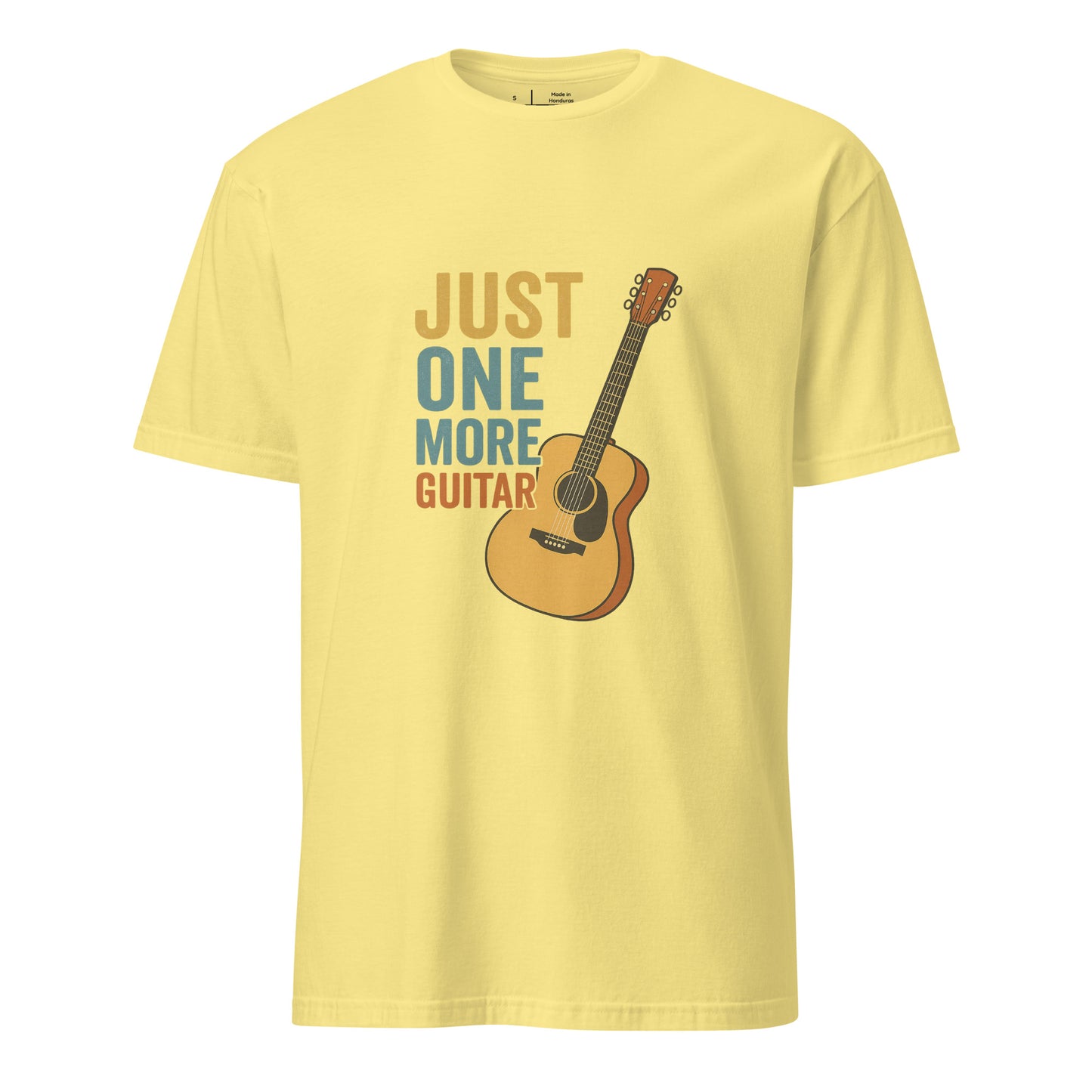 One More - Guitarist - Short-Sleeve Unisex T-Shirt - Graphic Tee - Cornsilk - Front