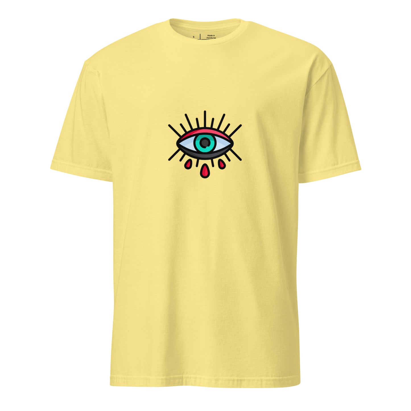 Eye - Minimalist Design - Short-Sleeve Unisex T-Shirt - Graphic Tee - Cornsilk - Front