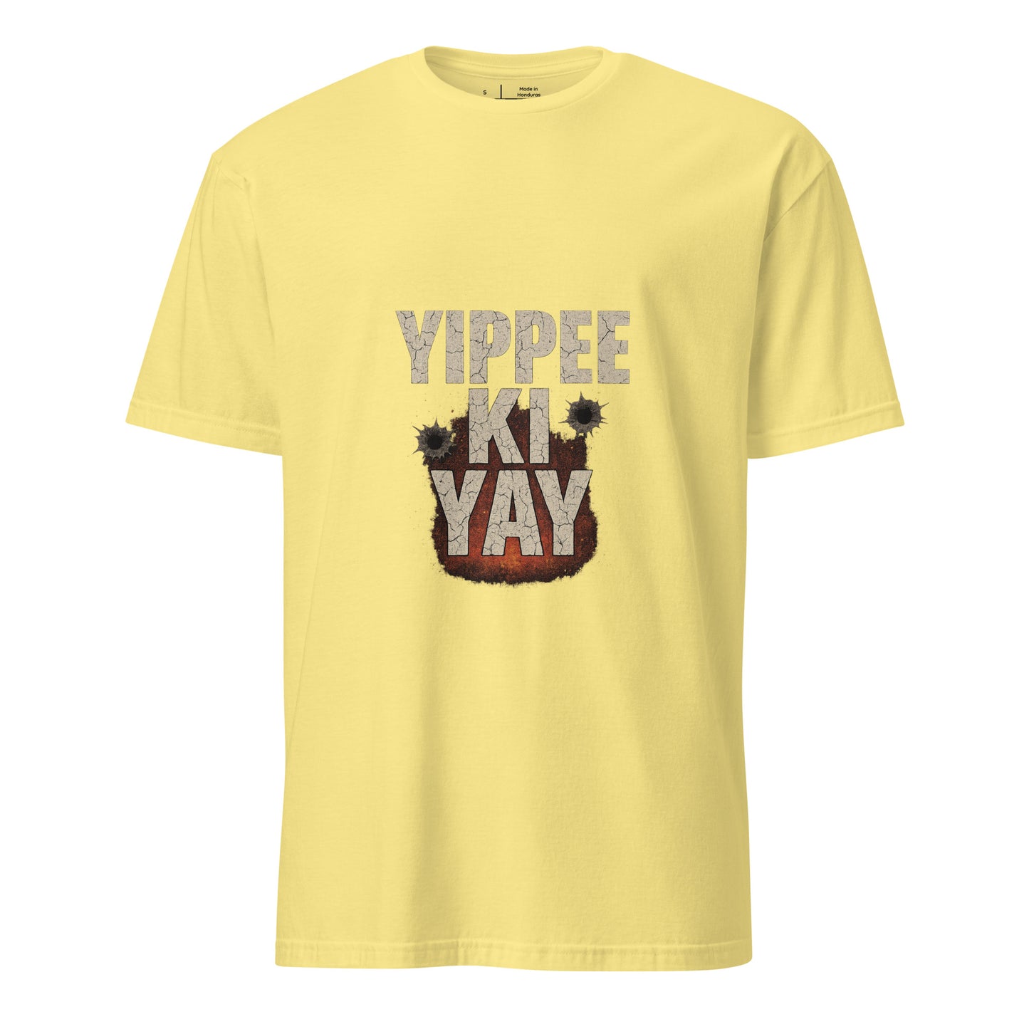 Yippee Ki Yay - 80's Nostalgia - Short-Sleeve Unisex T-Shirt - Graphic Tee - Cornsilk - Front