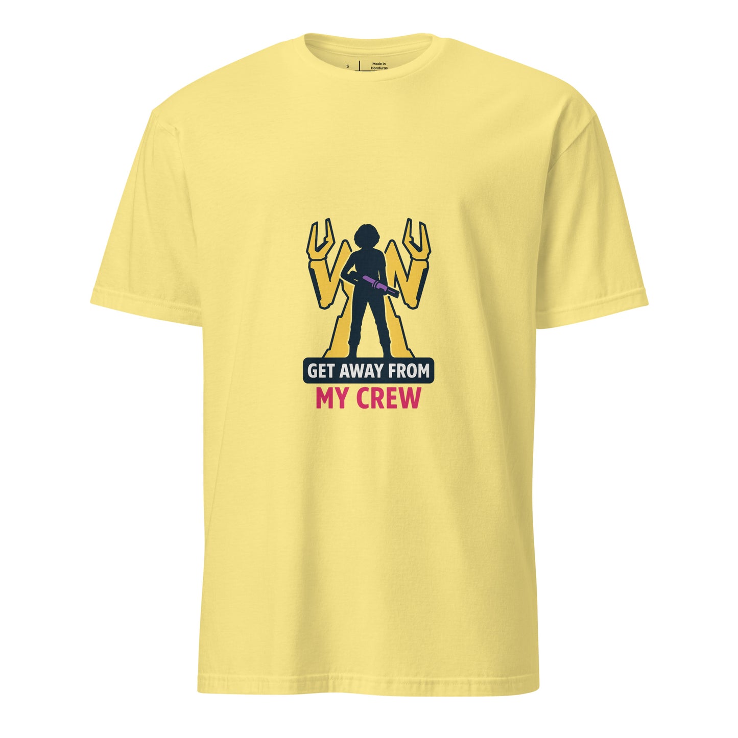 Get Away From My Crew — Ripley’s Fierce Protector - Short-Sleeve Unisex T-Shirt - Graphic Tee - Cornsilk - Front