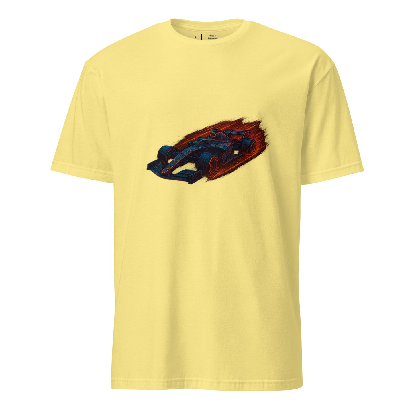 Cyber Formula Racer – The Future Of Speed - Short-Sleeve Unisex T-Shirt - Graphic Tee - Cornsilk - Front