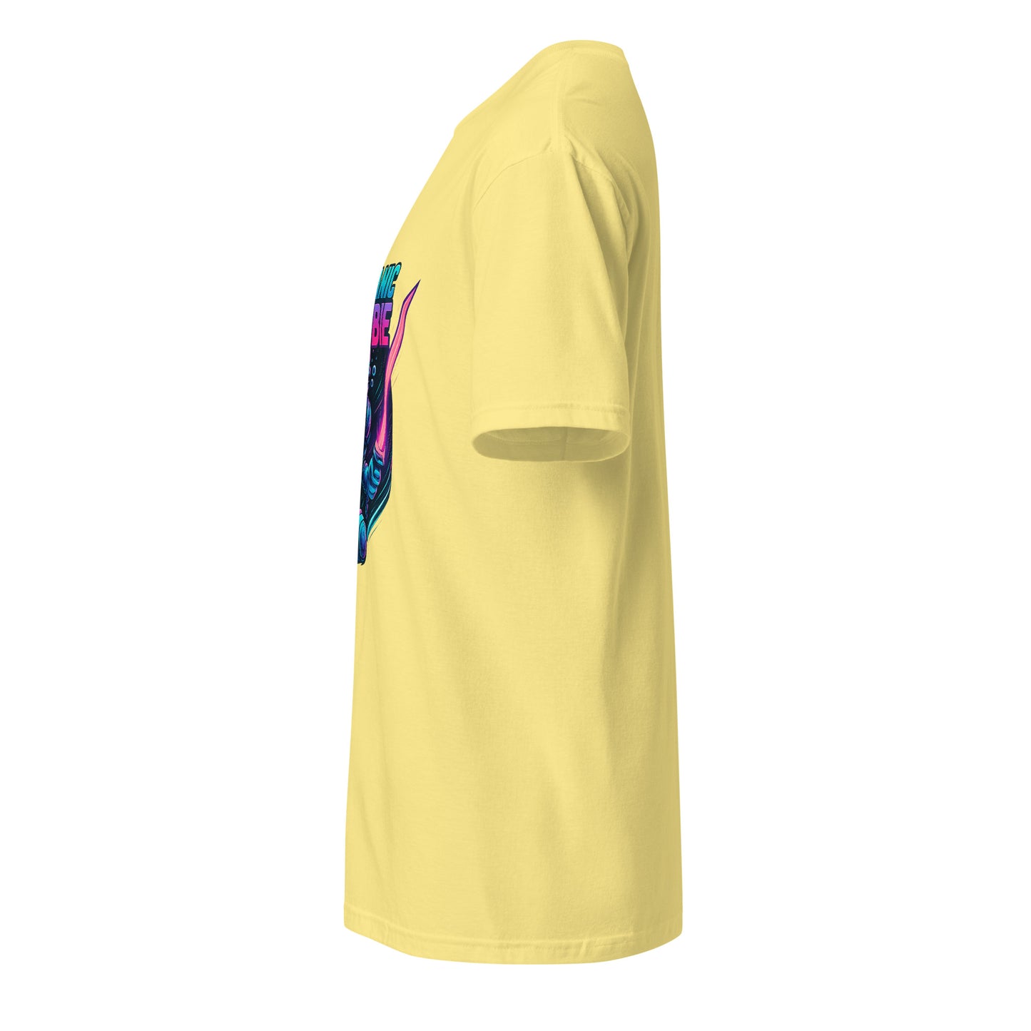 Oceanic Zombie - Deep Sea Horror - Short-Sleeve Unisex T-Shirt - Graphic Tee - Cornsilk - Left side
