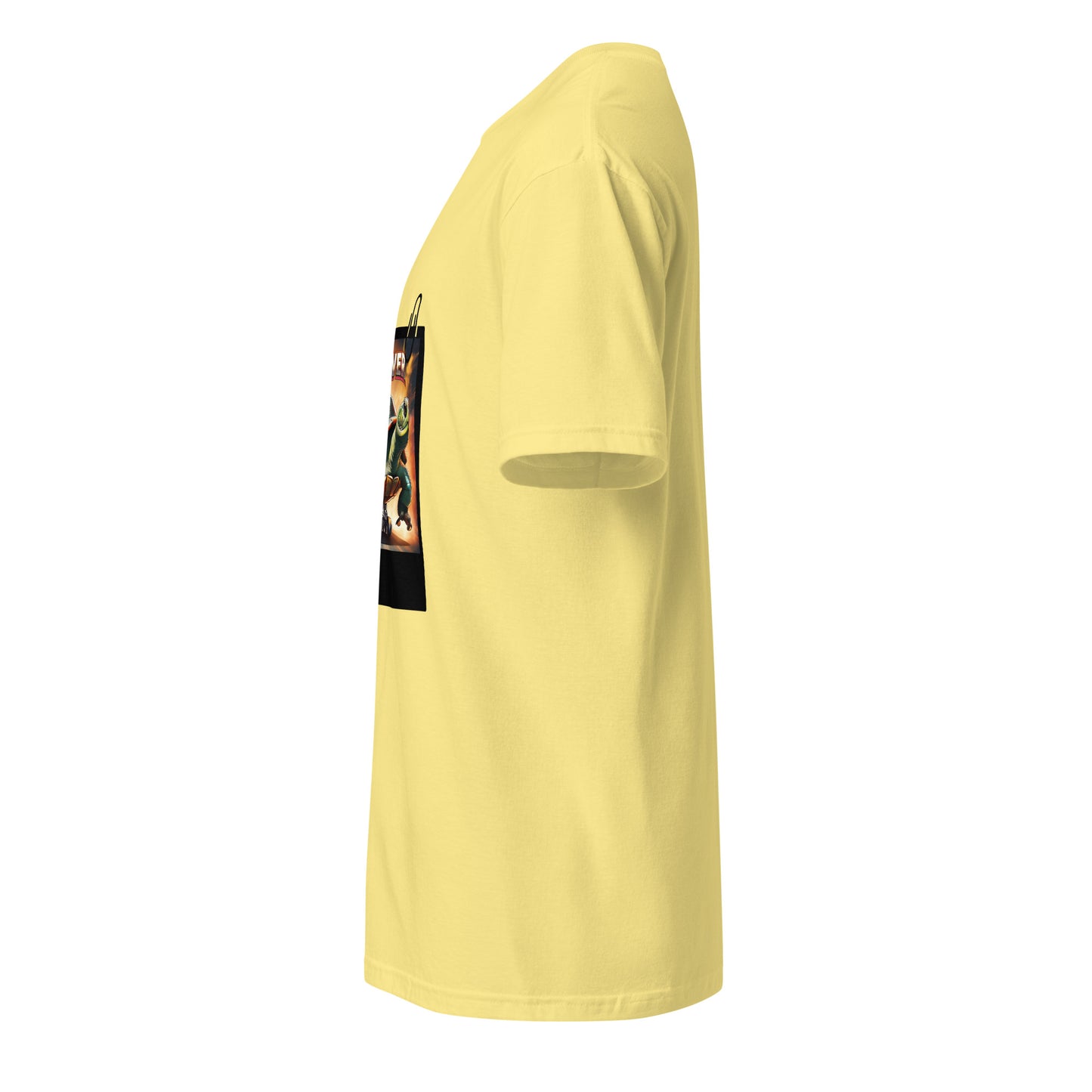 Turtle Power - Speed Meets Style - Short-Sleeve Unisex T-Shirt - Graphic Tee - Cornsilk - Left side