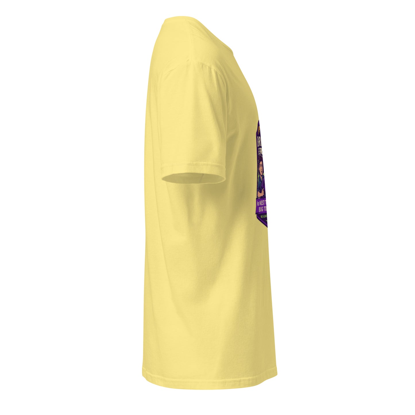 Ripley’s Bug Removal Service – Xenomorph Exterminator - Short-Sleeve Unisex T-Shirt - Graphic Tee - Cornsilk - Right side