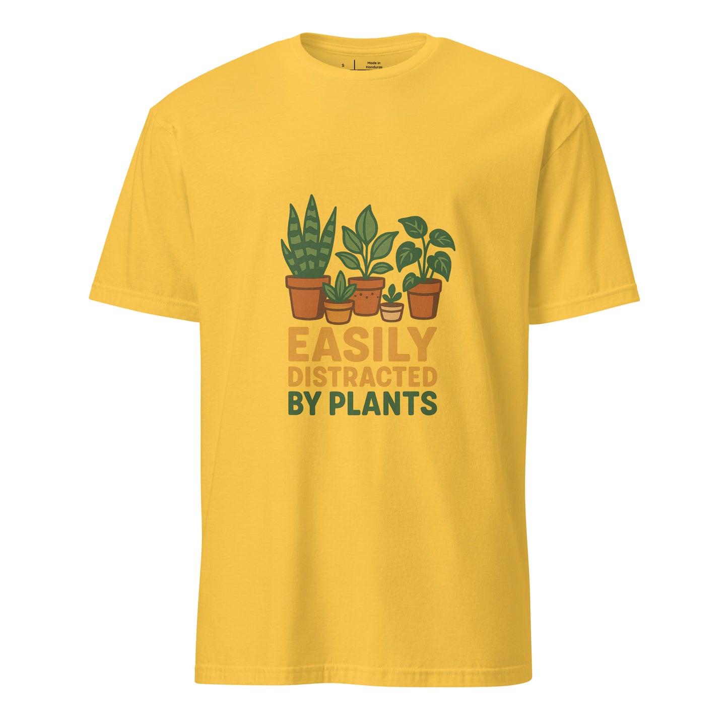 Easily Distracted By Plants - Short-Sleeve Unisex T-Shirt - Graphic Tee - Daisy - Front