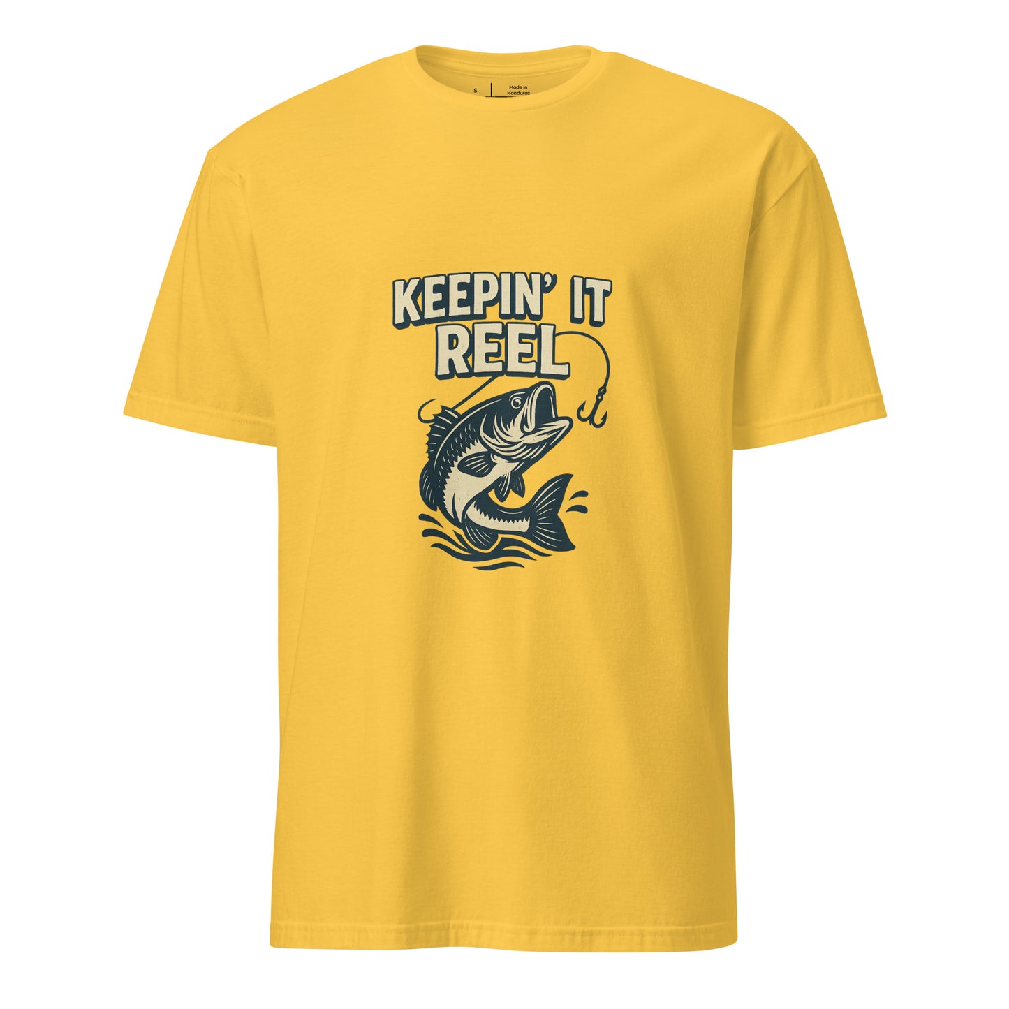 Keepin It Reel - Fishing Slogan - Short-Sleeve Unisex T-Shirt - Graphic Tee - Daisy - Front