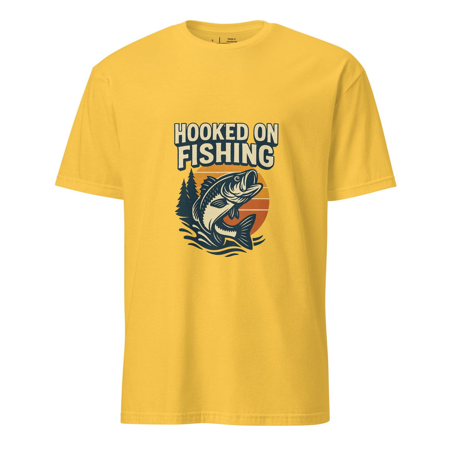 Hooked On Fishing - Hobbyist - Short-Sleeve Unisex T-Shirt - Graphic Tee - Daisy - Front