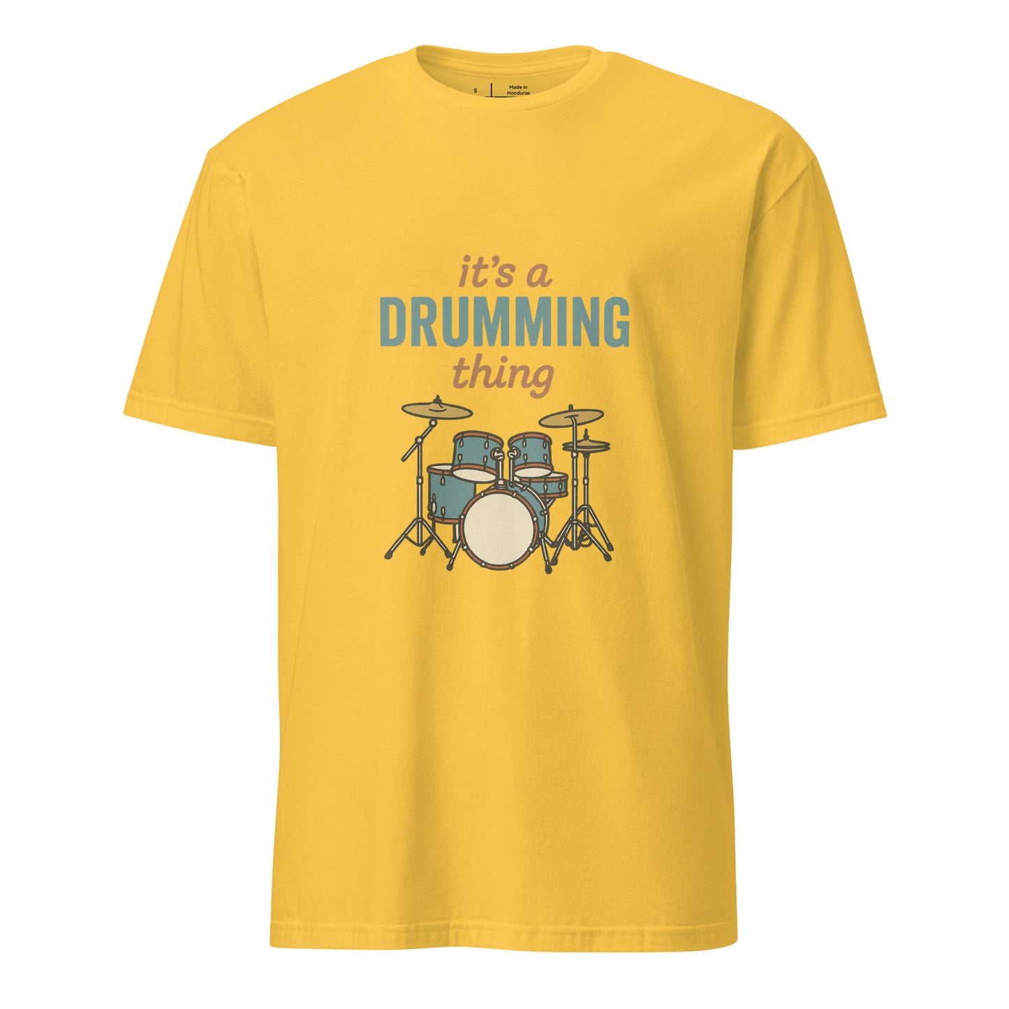 Drumming Thing - Drummer's - Short-Sleeve Unisex T-Shirt - Graphic Tee - Daisy - Front