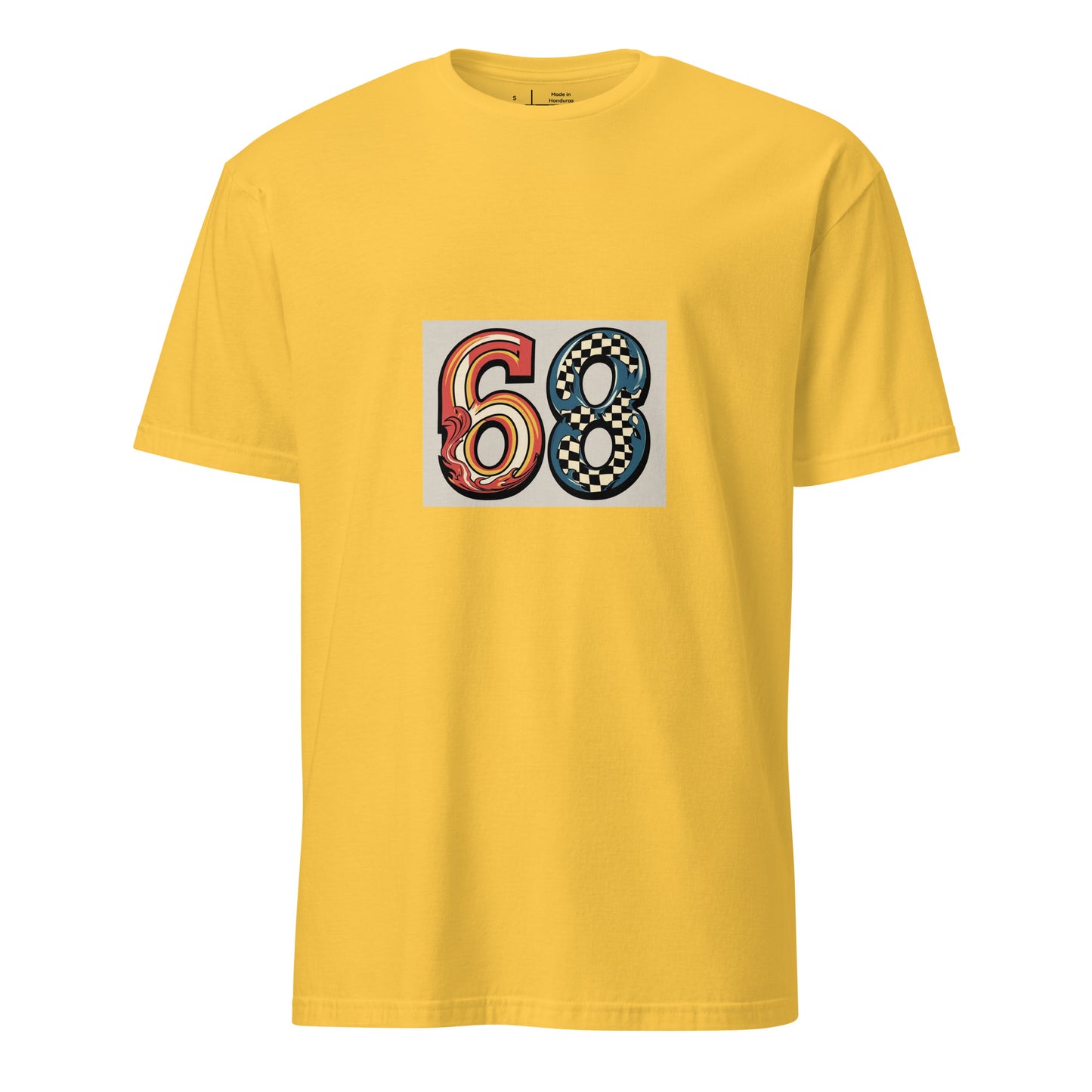 68 - Carefree Vibes - Short-Sleeve Unisex T-Shirt - Graphic Tee - Daisy - Front