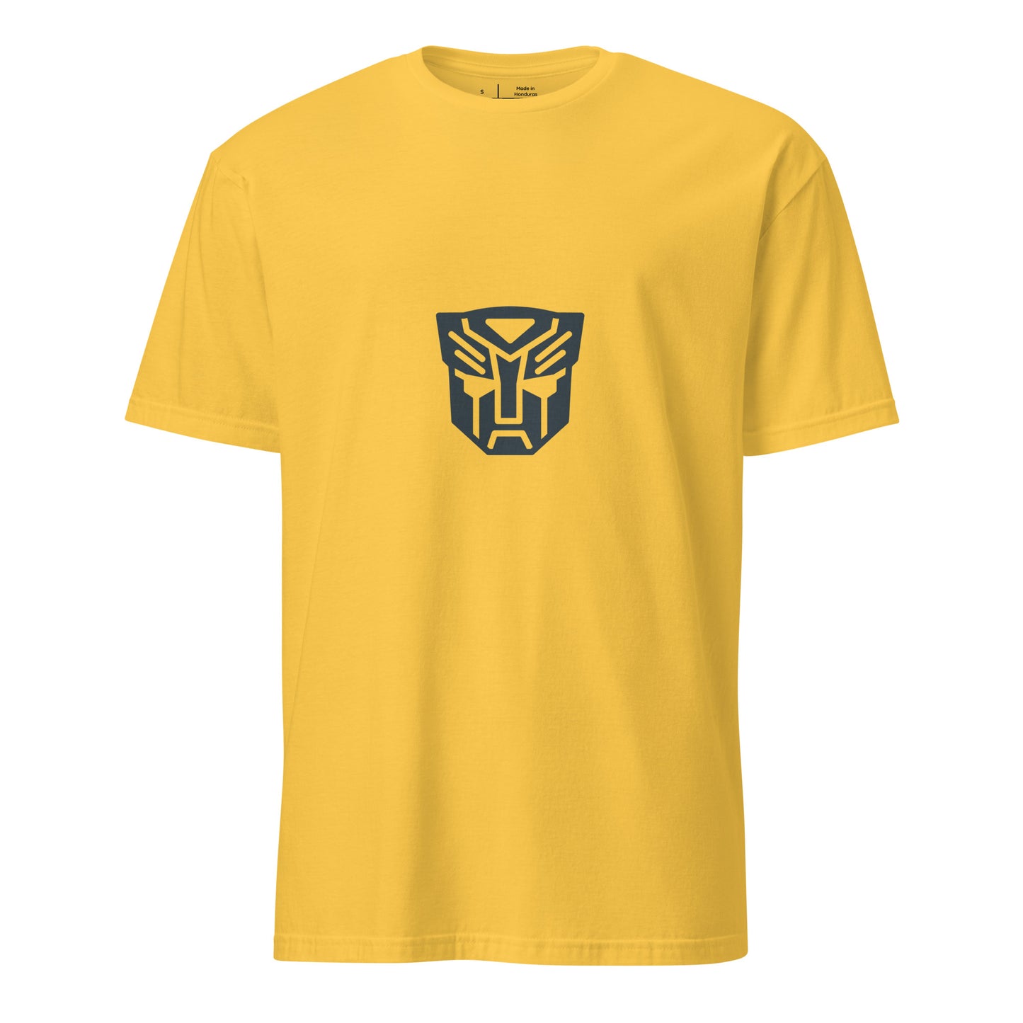 Tranzforma 1 - Minimalist Heroic Mech Icon - Short-Sleeve Unisex T-Shirt - Graphic Tee - Daisy - Front