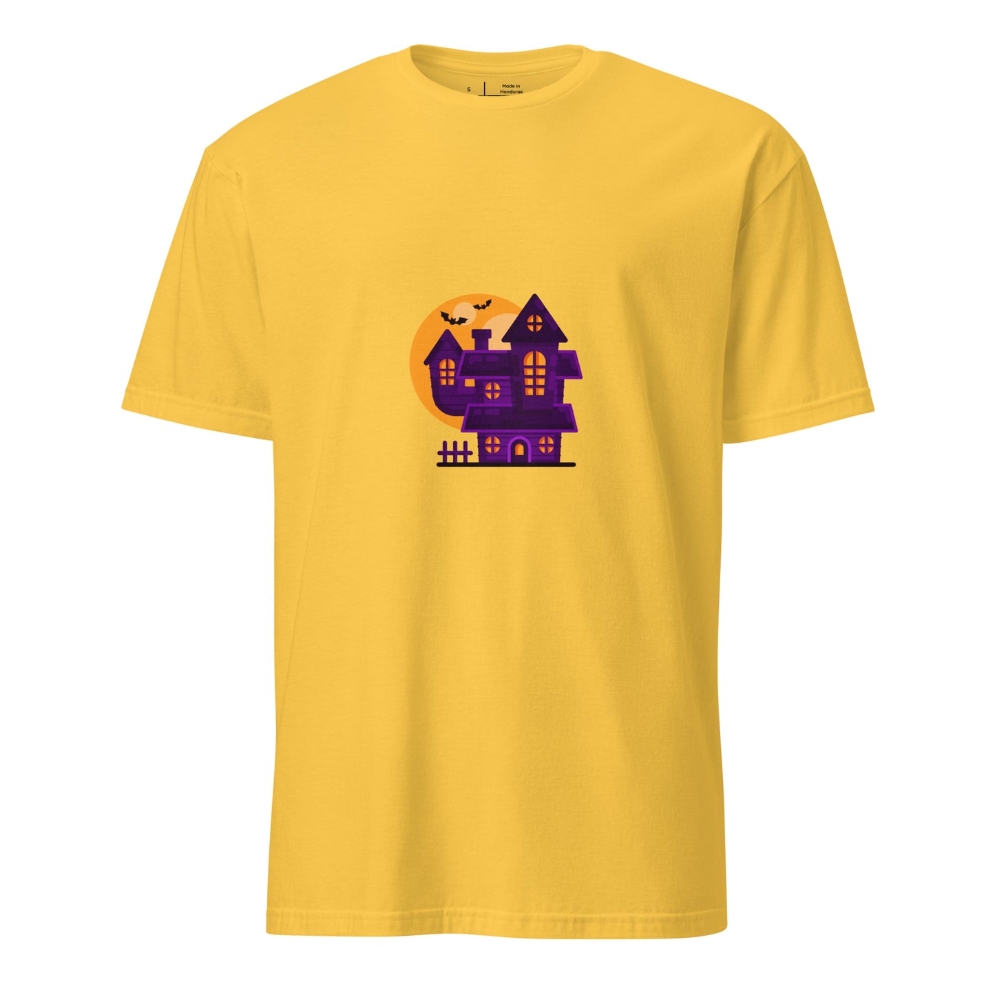 Haunted House - Moonlit Mischief - Short-Sleeve Unisex T-Shirt - Graphic Tee - Daisy - Front