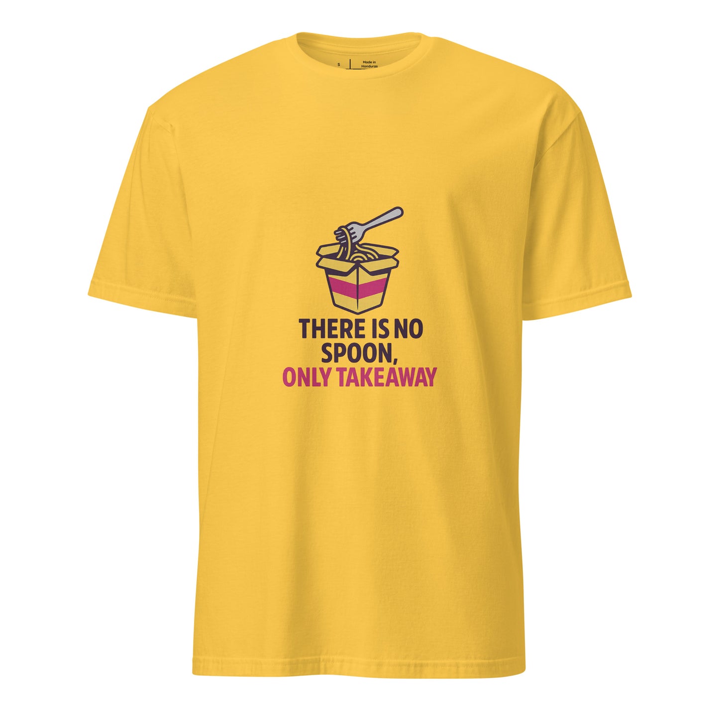 There Is No Spoon, Only Takeaway — Matrix-Inspired - Short-Sleeve Unisex T-Shirt - Graphic Tee - Daisy - Front
