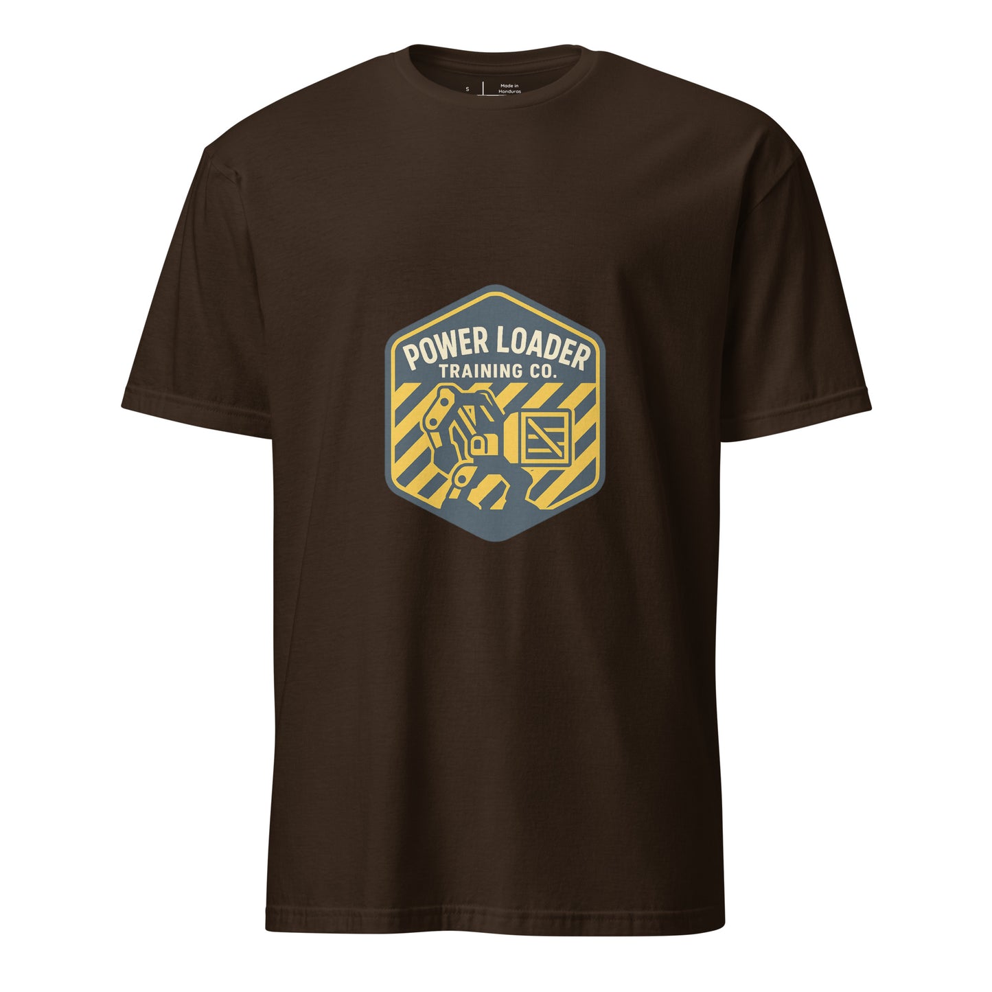 Power Loading.co - Sci-fi Nostalgia - Short-Sleeve Unisex T-Shirt - Graphic Tee - Dark Chocolate - Front