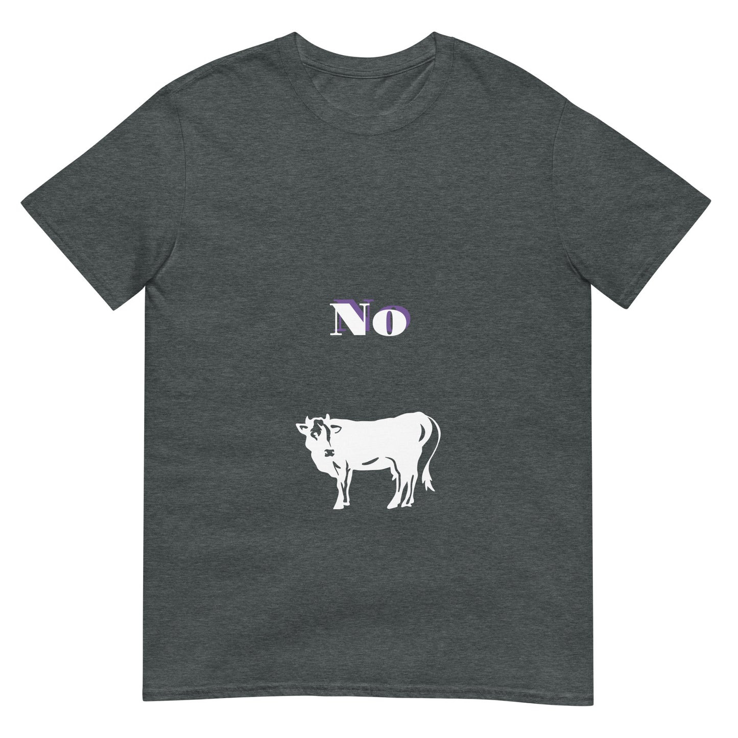 No Bull - Bold (and cheeky) Statement - Short-Sleeve Unisex T-Shirt - Graphic Tee - Dark Heather - Front