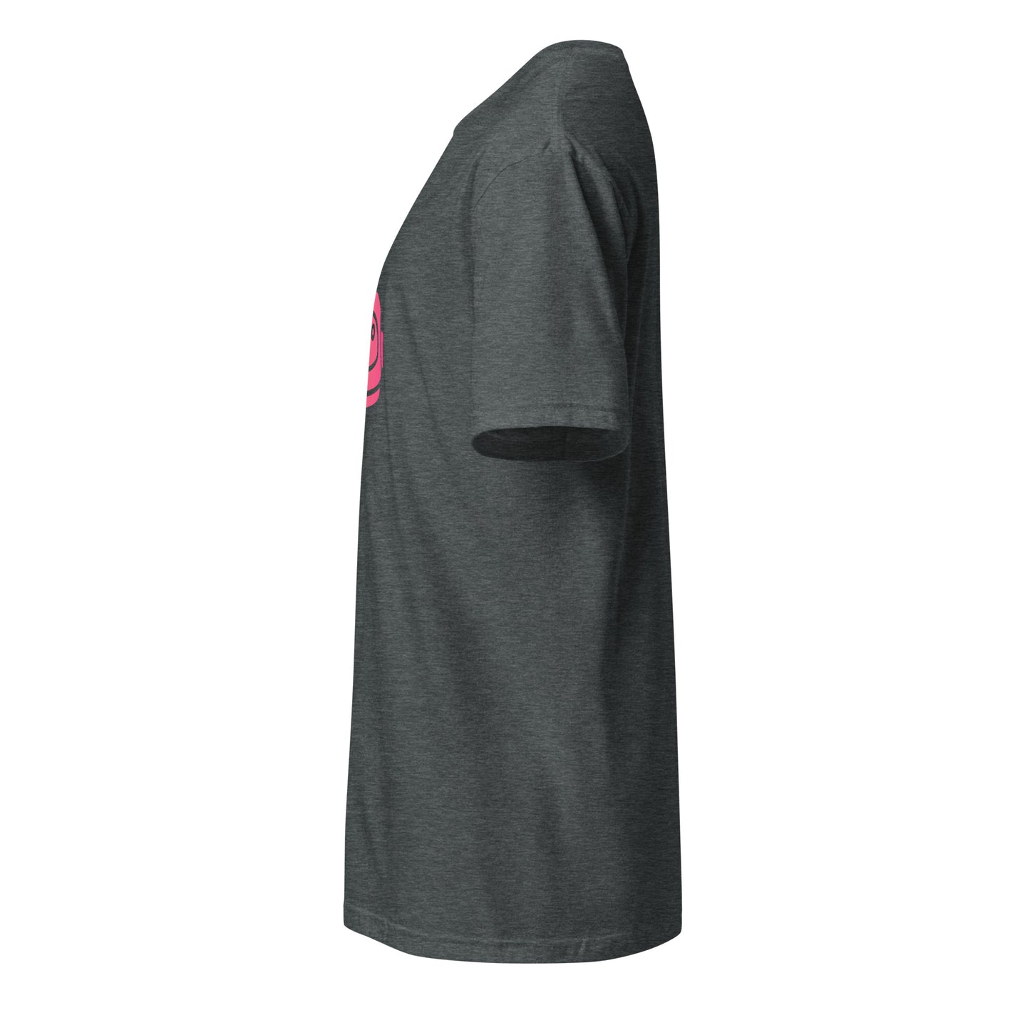 Space Helmet - Retro Explorer Edition - Short-Sleeve Unisex T-Shirt - Graphic Tee - Dark Heather - Left side