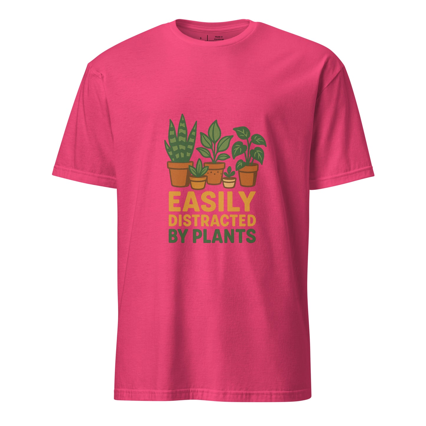 Easily Distracted By Plants - Short-Sleeve Unisex T-Shirt - Graphic Tee - Heliconia - Front