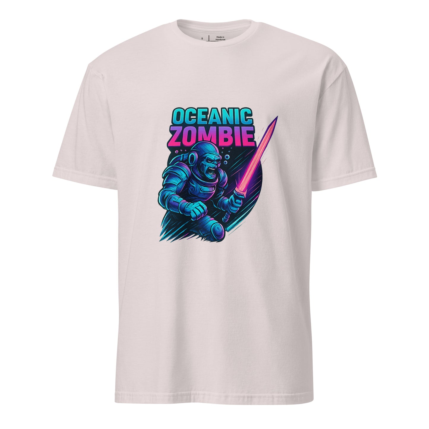 Oceanic Zombie - Deep Sea Horror - Short-Sleeve Unisex T-Shirt - Graphic Tee - Ice Grey - Front
