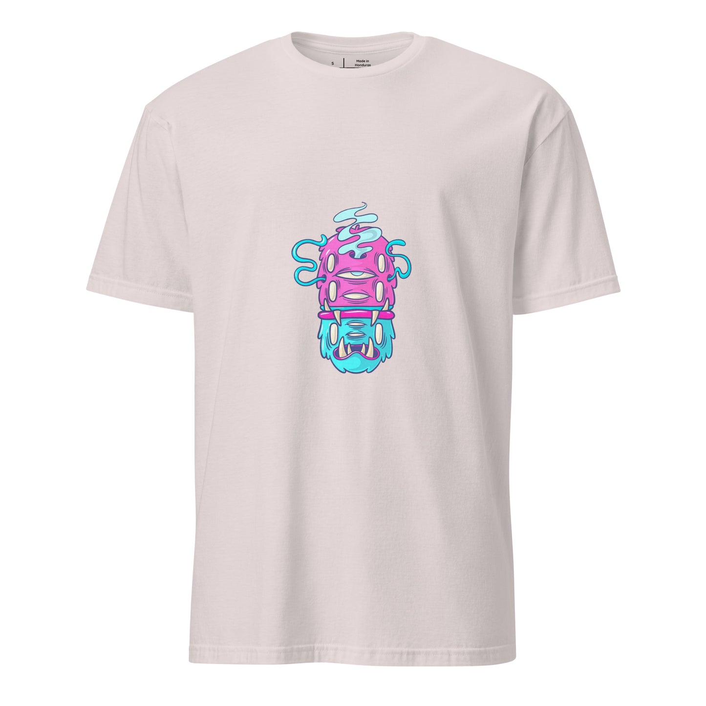 Monsta 6 - Monsta Collection - Short-Sleeve Unisex T-Shirt - Graphic Tee - Ice Grey - Front