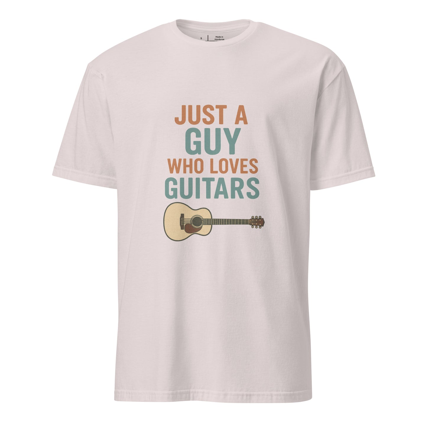 Loves Guitars - Guitarist - Short-Sleeve Unisex T-Shirt - Graphic Tee - Ice Grey - Front
