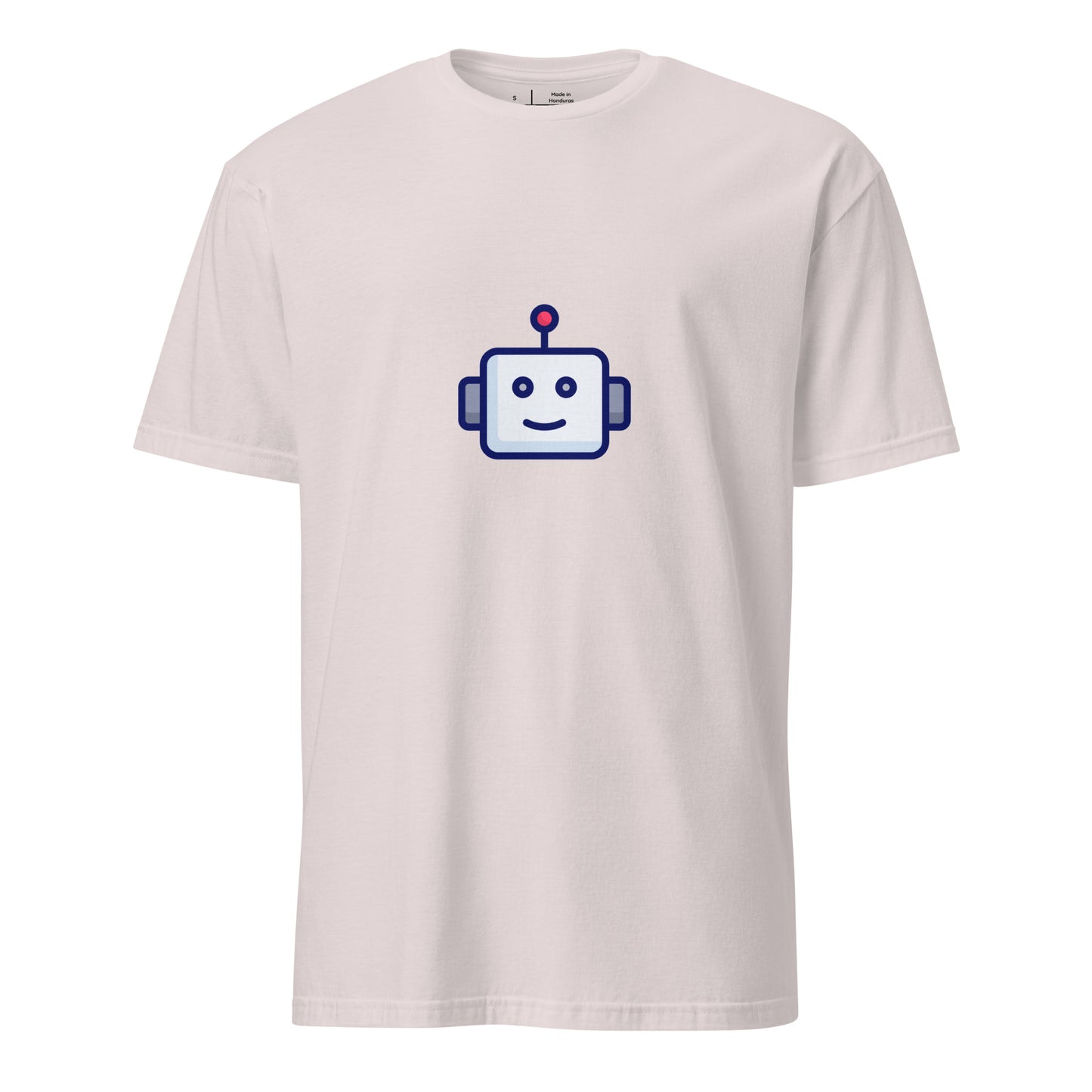 Robot - Retro Head Edition - Short-Sleeve Unisex T-Shirt - Graphic Tee - Ice Grey - Front