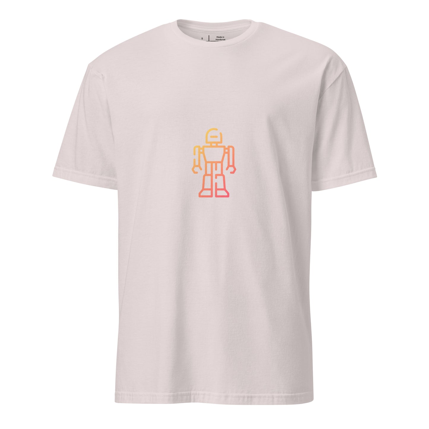 Golden Outline Sentinel - Sci-Fi/Urban - Short-Sleeve Unisex T-Shirt - Graphic Tee - Ice Grey - Front