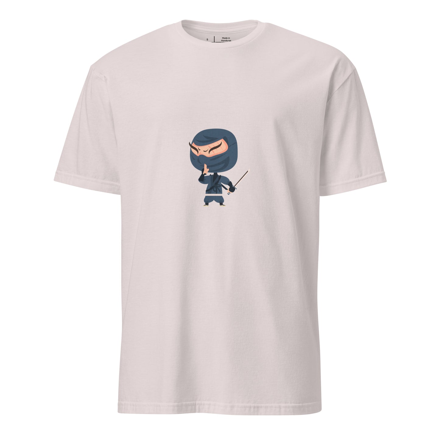 Ninja - Cartoon Ninja - Short-Sleeve Unisex T-Shirt - Graphic Tee - Ice Grey - Front