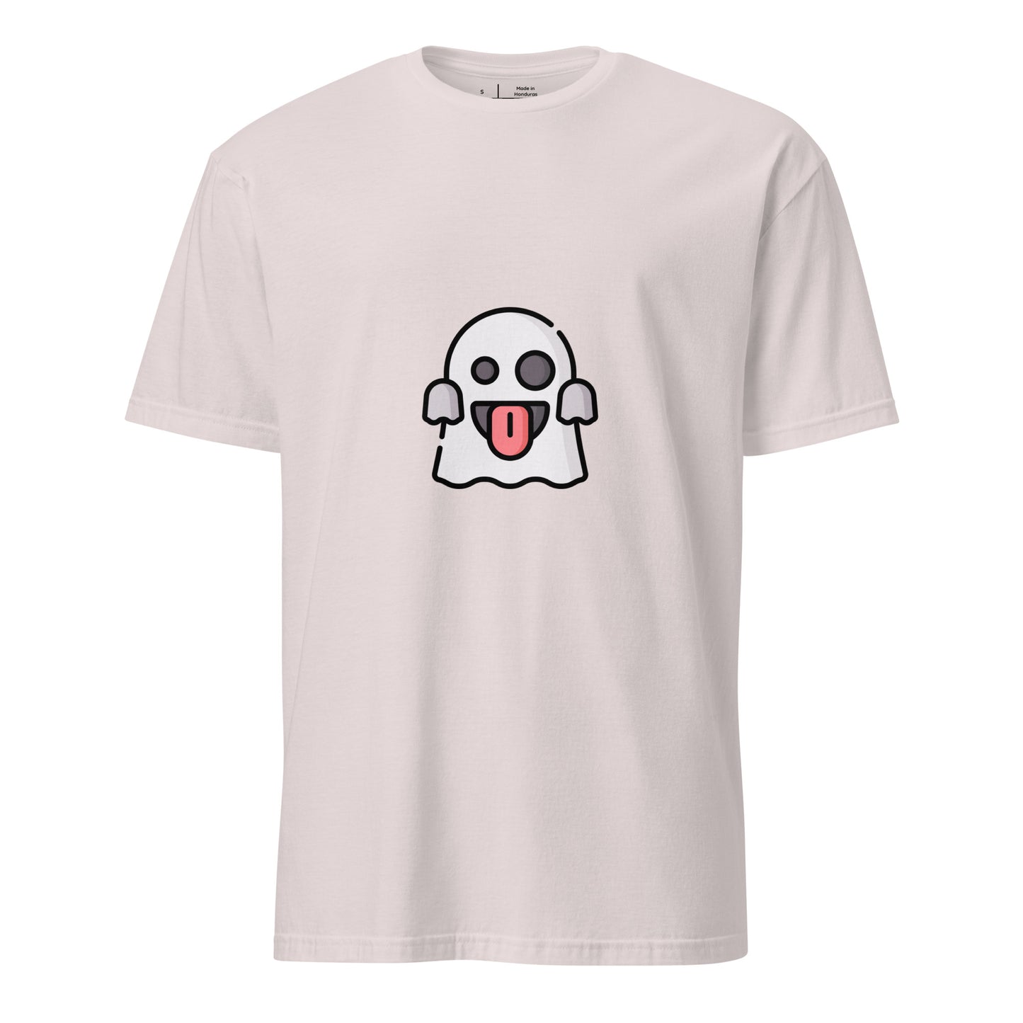 Spooky - Cheeky Ghost Vibes - Short-Sleeve Unisex T-Shirt - Graphic Tee - Ice Grey - Front