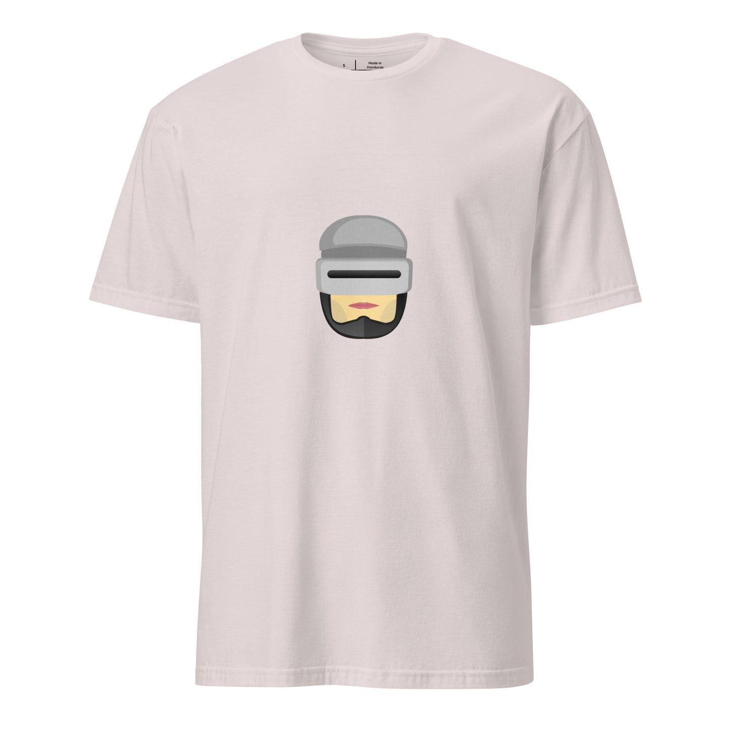 R Cop - Retro Future Justice - Short-Sleeve Unisex T-Shirt - Graphic Tee - Ice Grey - Front