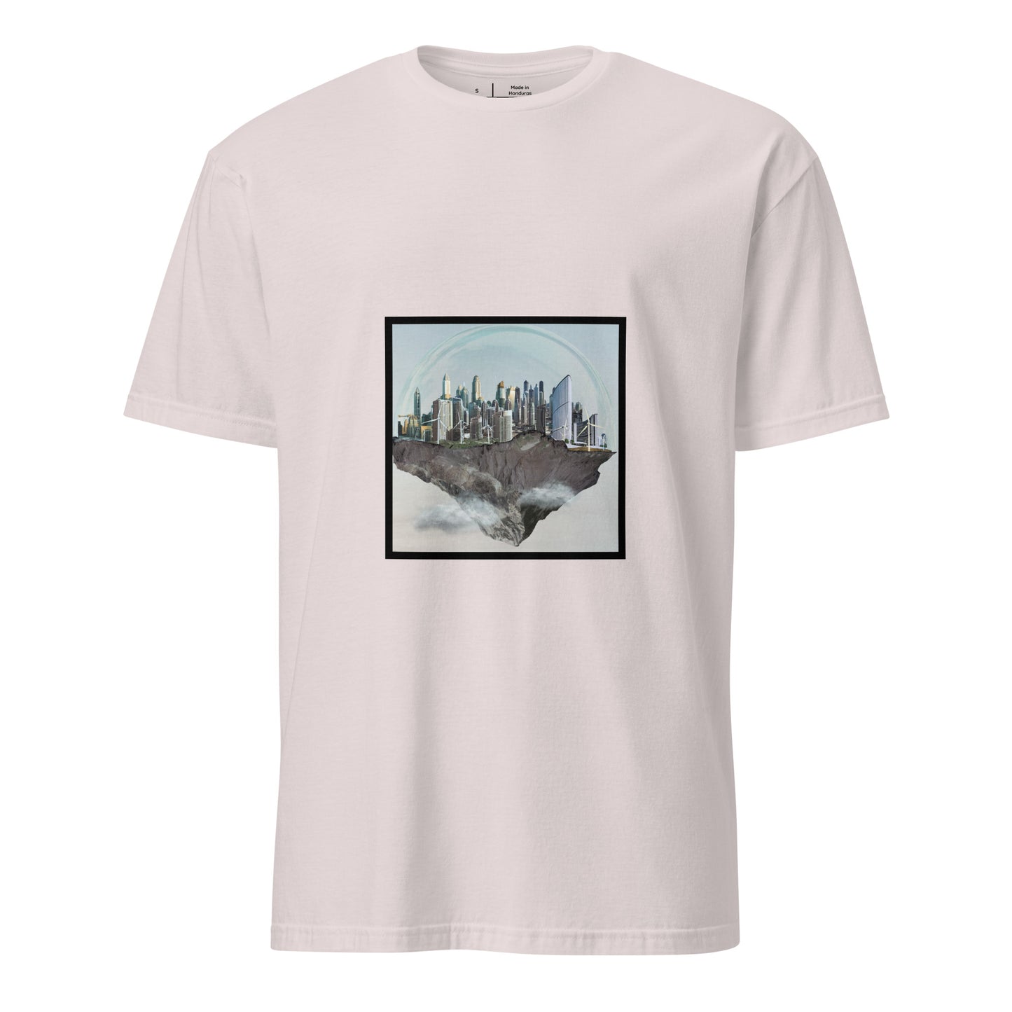 Utopia - City In The Clouds - Short-Sleeve Unisex T-Shirt - Graphic Tee - Ice Grey - Front