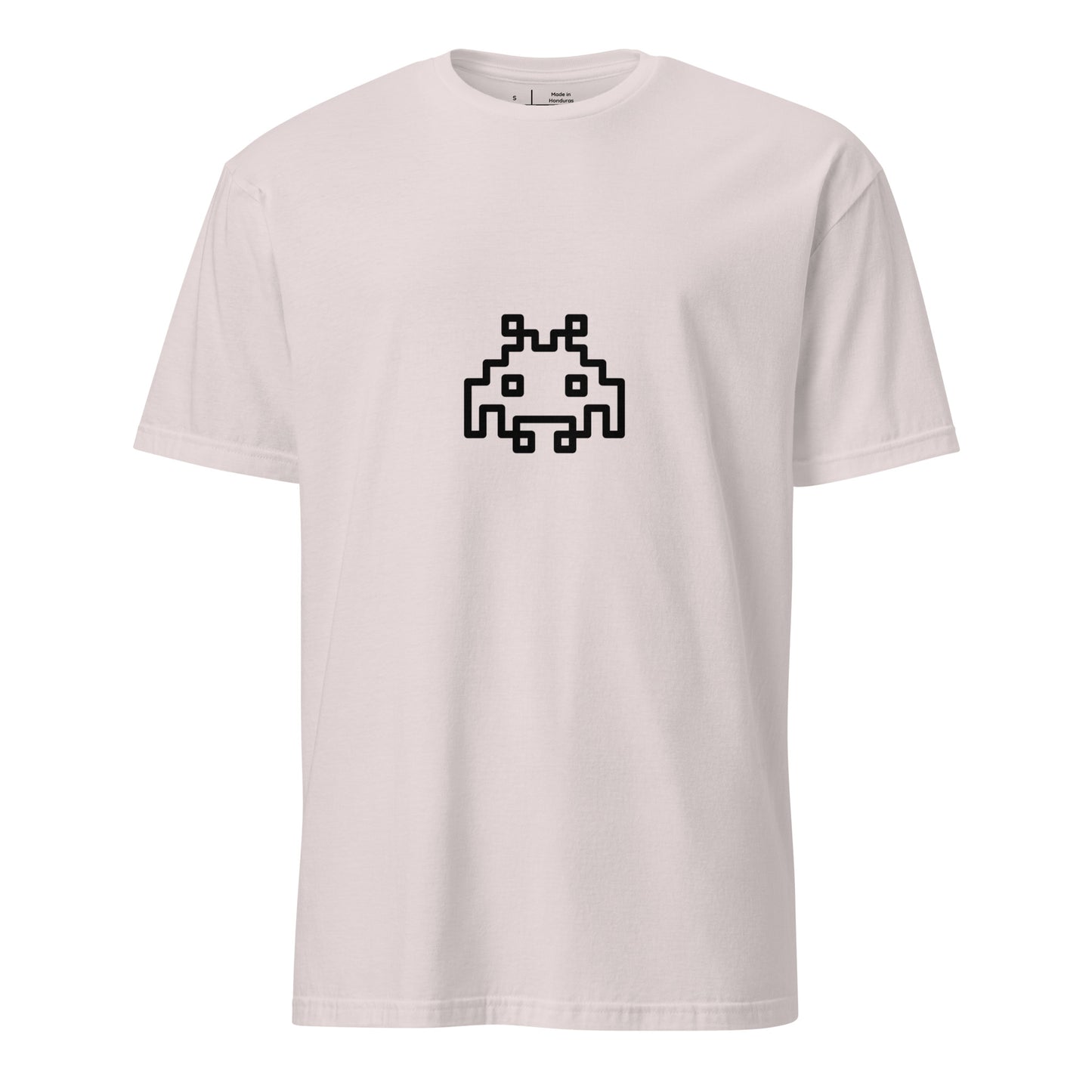 Space Invader - Retro Pixel Classic - Short-Sleeve Unisex T-Shirt - Graphic Tee - Ice Grey - Front