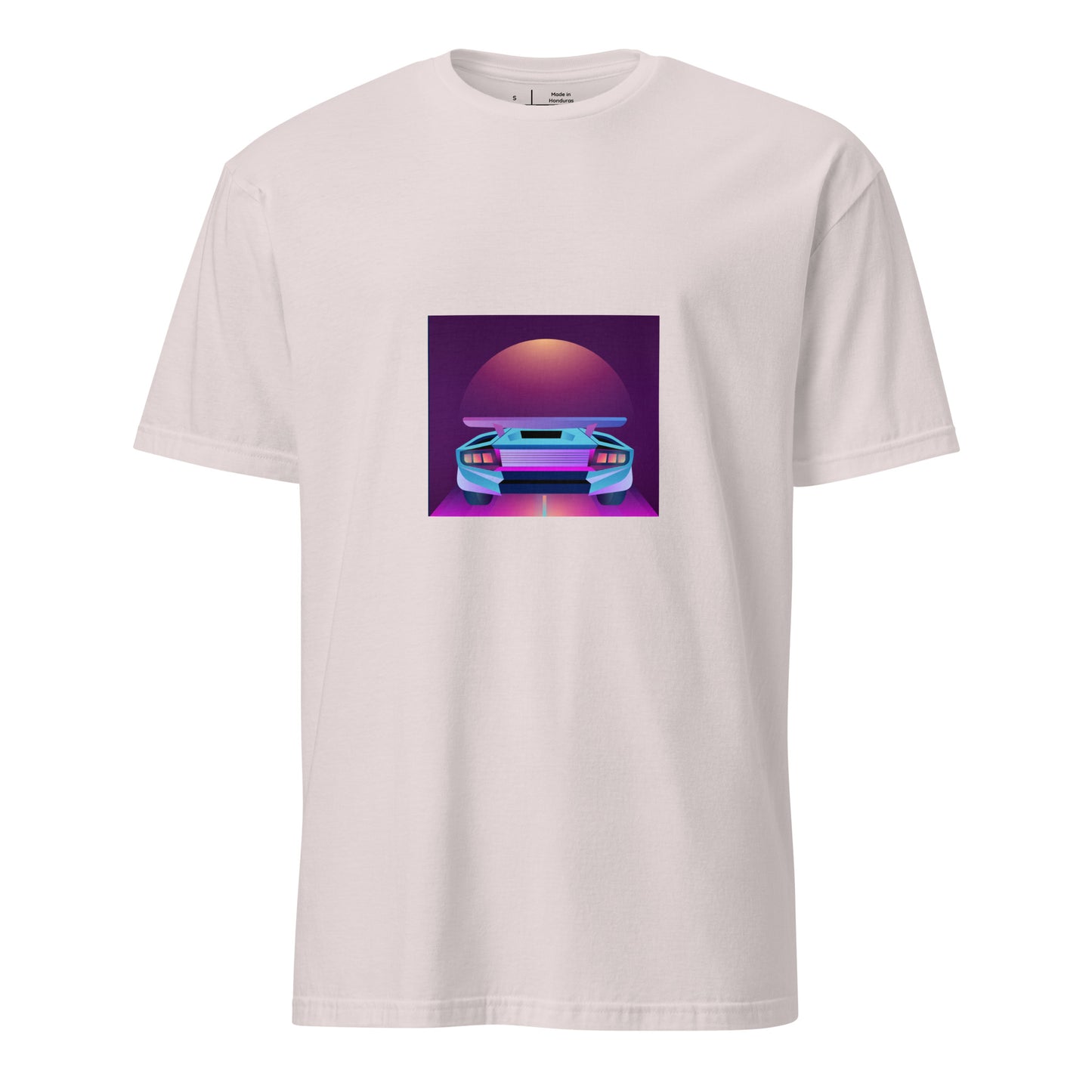 Retro Sunset - Drive The Dream - Short-Sleeve Unisex T-Shirt - Graphic Tee - Ice Grey - Front