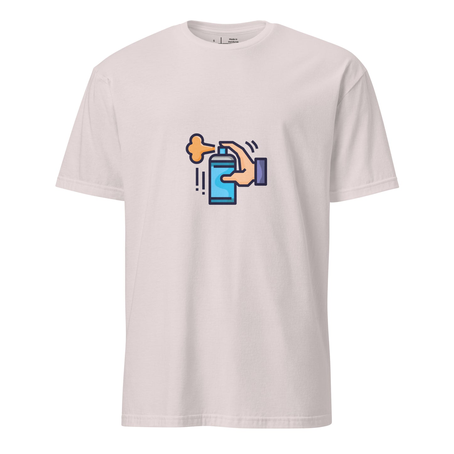 Tag Can - Graffiti Hand Style Tribute - Short-Sleeve Unisex T-Shirt - Graphic Tee - Ice Grey - Front