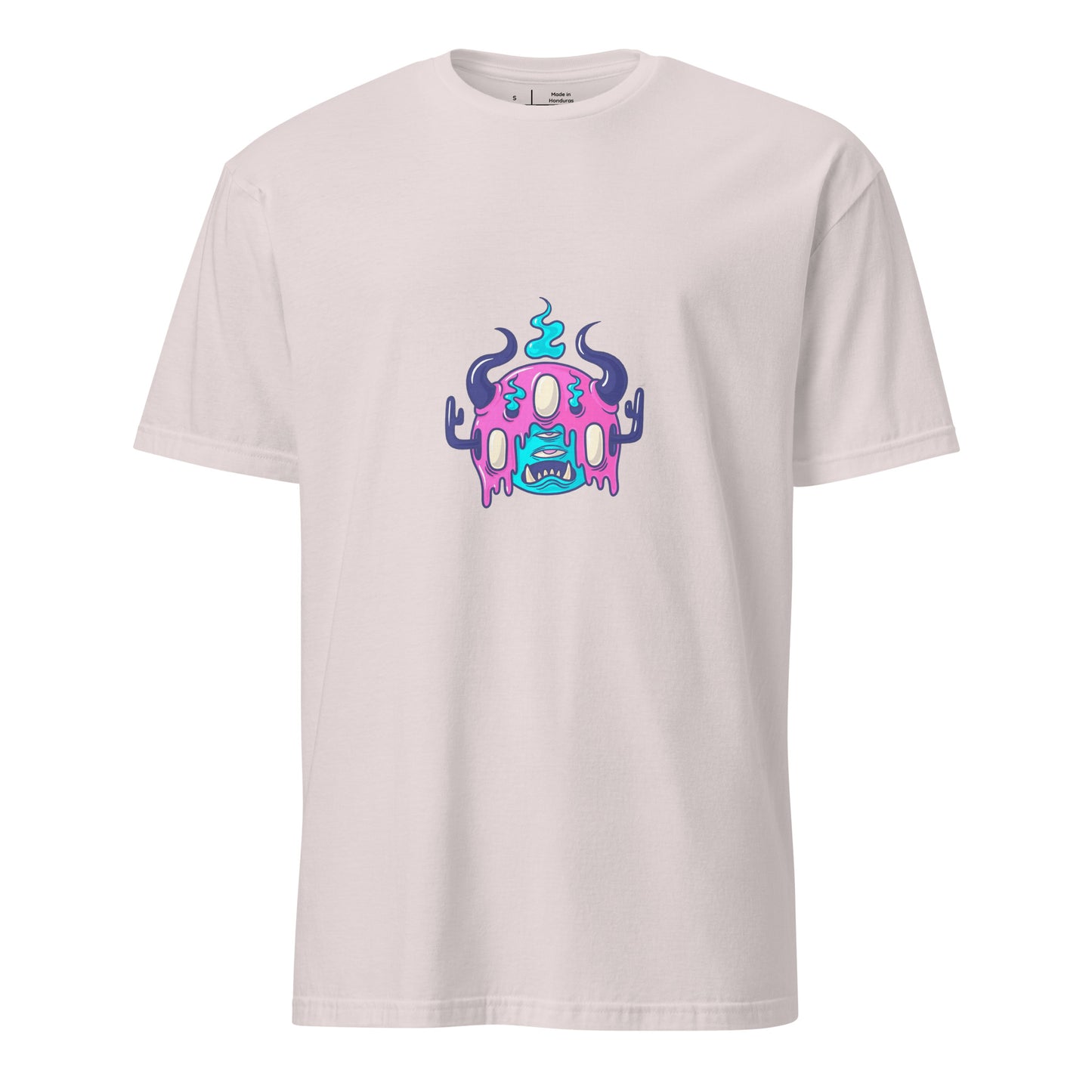 Monsta 3 - Urban Monsta Collection - Short-Sleeve Unisex T-Shirt - Graphic Tee - Ice Grey - Front
