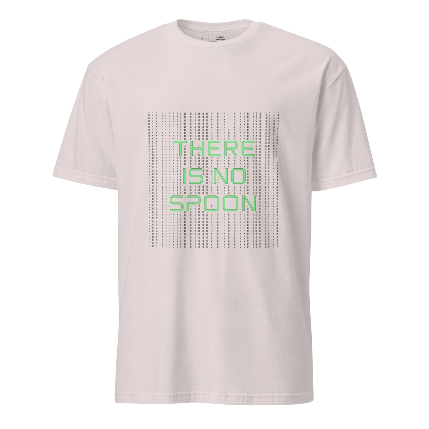 There Is No Spoon - Sci-Fi Nostalgia - Short-Sleeve Unisex T-Shirt - Graphic Tee - Ice Grey - Front