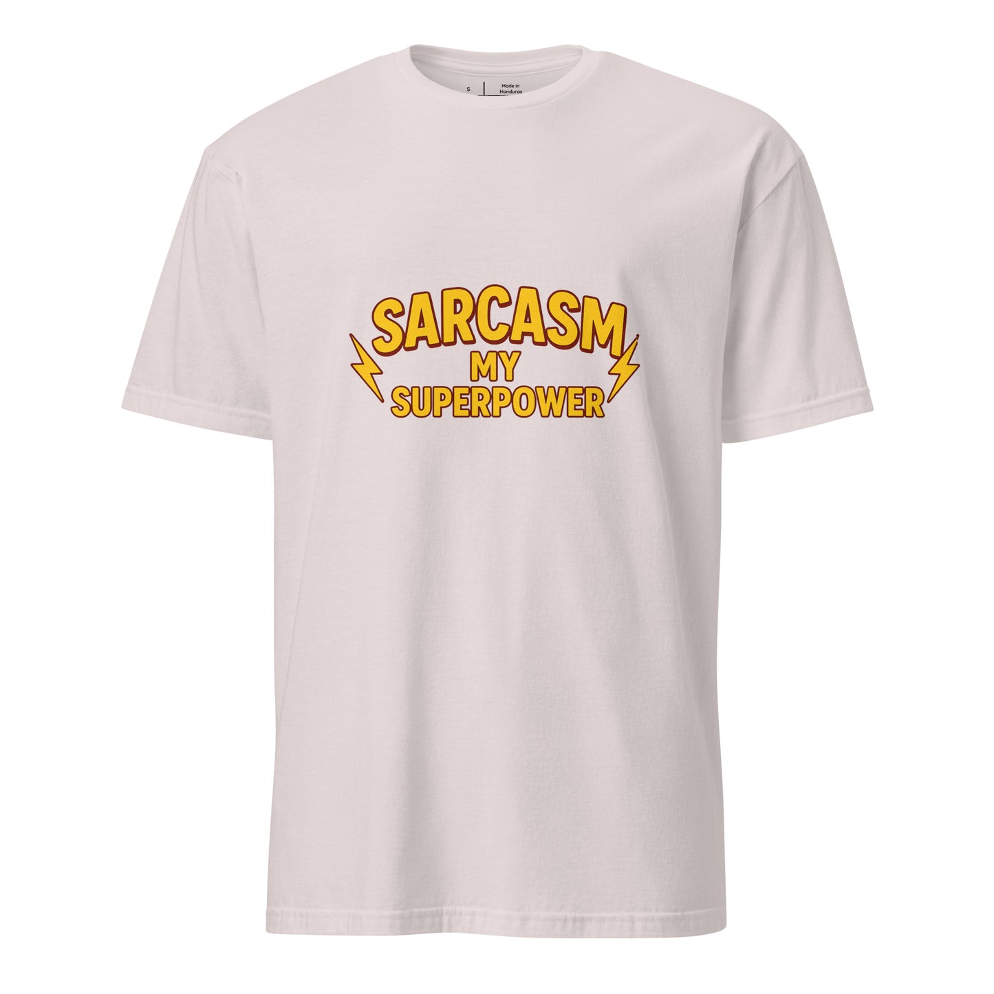 Sarcasm Is My Superpower - Whitty Humour - Short-Sleeve Unisex T-Shirt - Graphic Tee - Ice Grey - Front