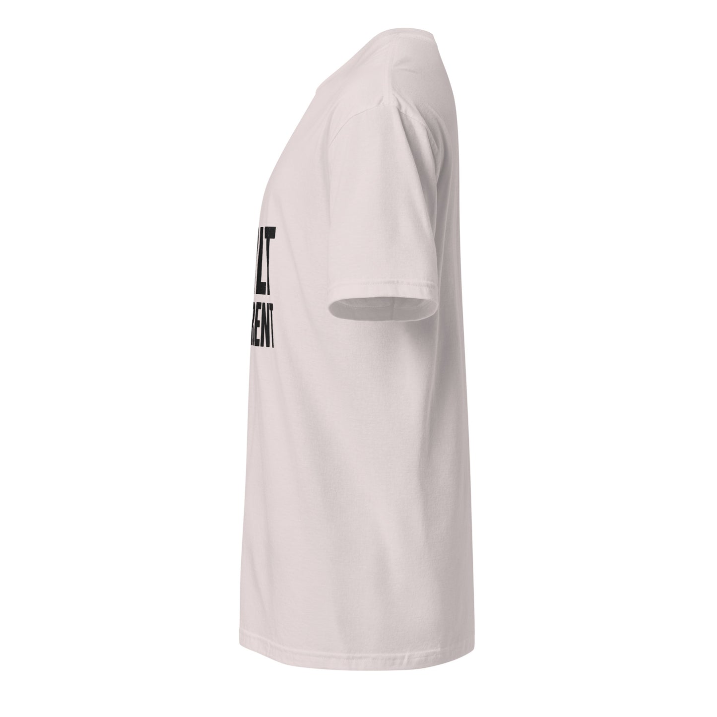 Built Different - Standout Statement - Short-Sleeve T-Shirt - Graphic Tee - Ice Grey - Left side